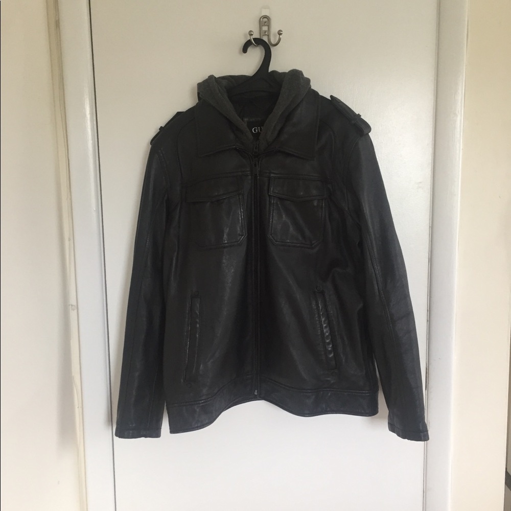 Men’s Guess leather jacket